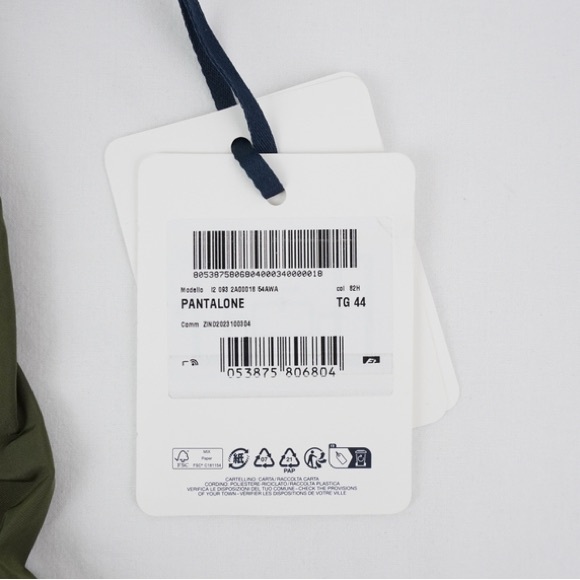 NWT [Moncler] Flared Logo High Waisted Green Trousers Women’s Sz EU 44, US 10/12 - Picture 14 of 16